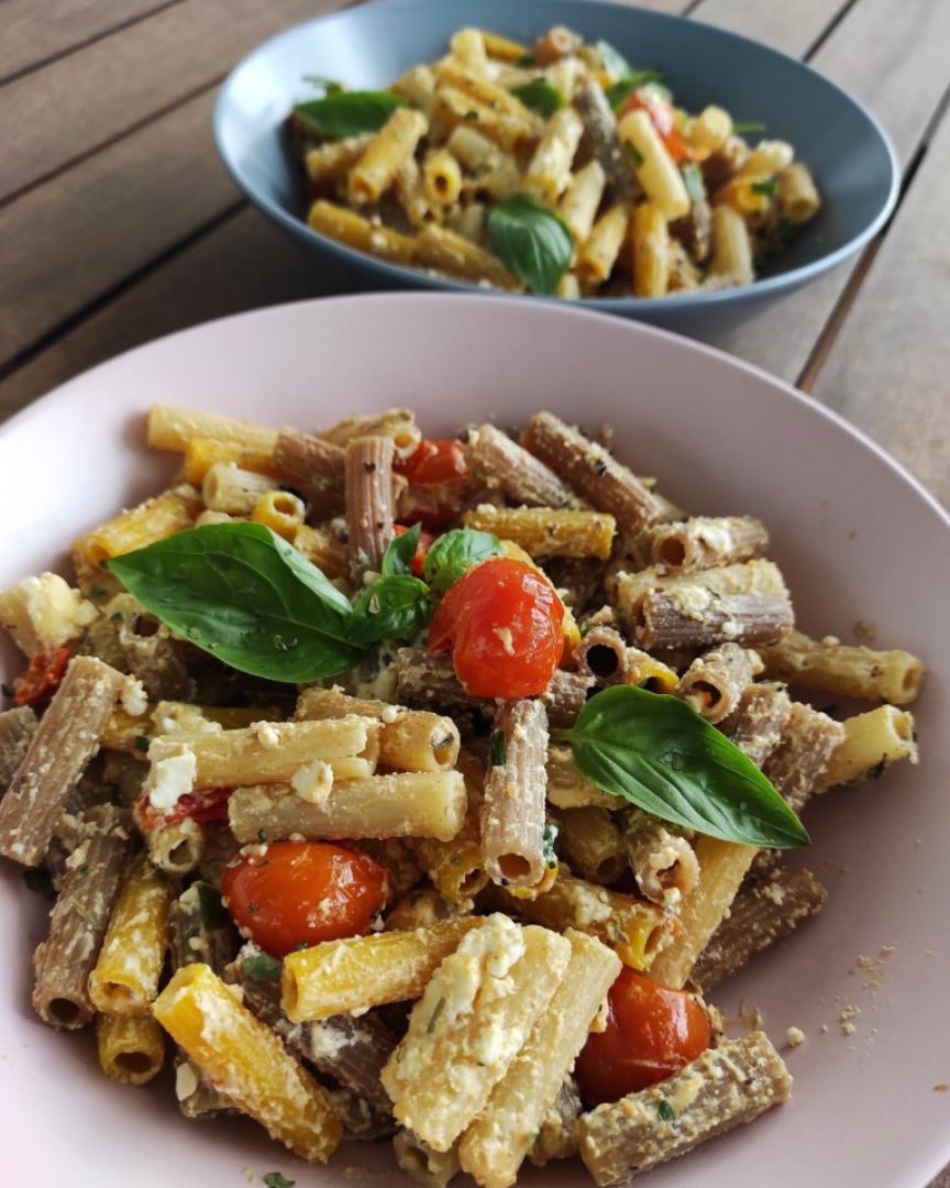 Feta pasta 🥬❤️🍅🍝 Feta pasta 🥬❤️🍅🍝