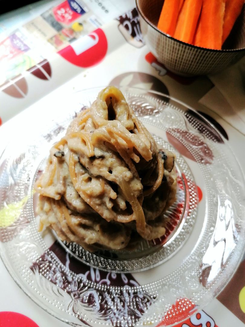 Pasta a la crema de coliflor Pasta a la crema de coliflor