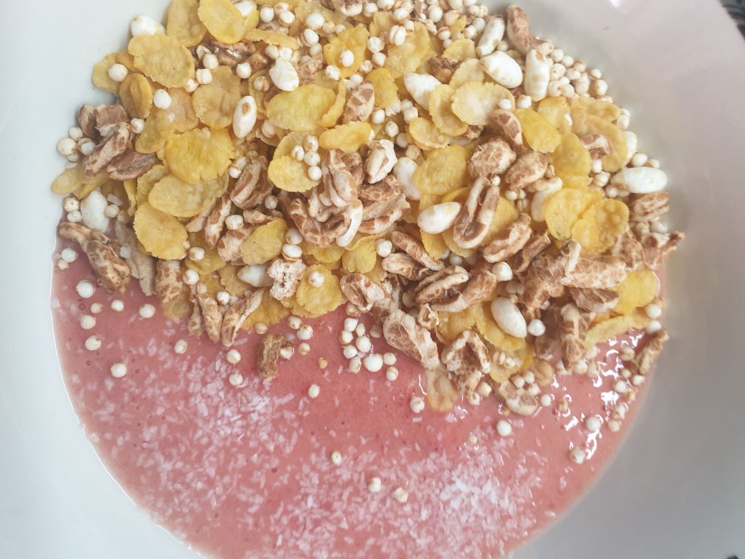 Bowl  de fresa y platano