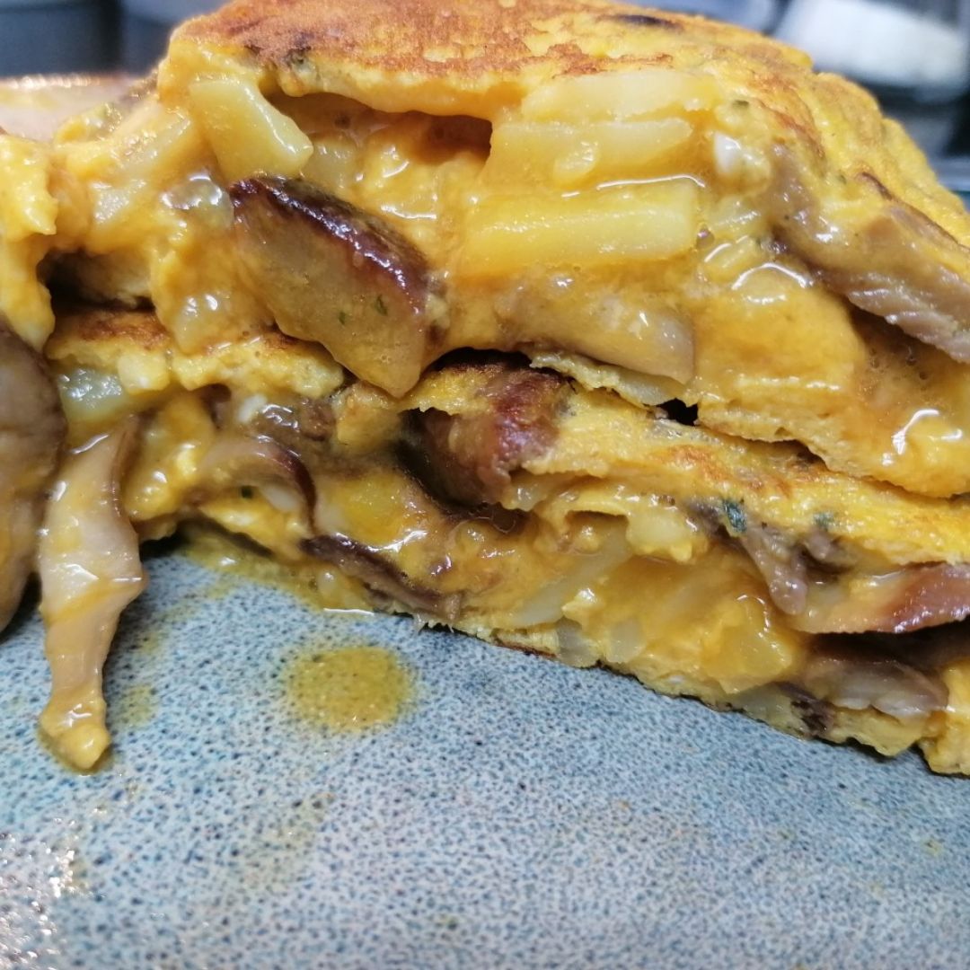 👩🏼‍🍳Tortilla de patata con Boletus Edulis🥚🥔🍄