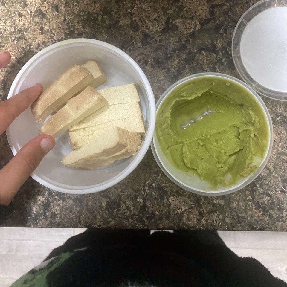 Snack de tofu y guacamole 🥑 