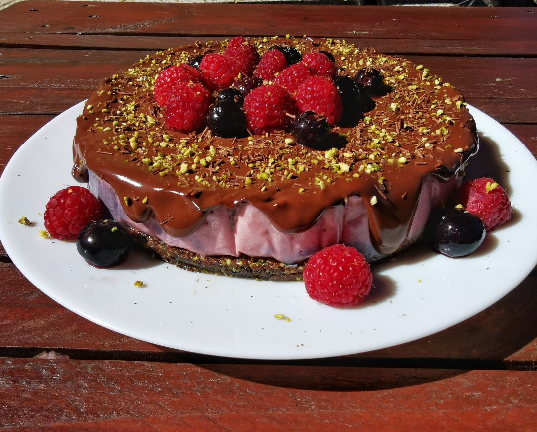 Tarta de frambuesas Tarta de frambuesas