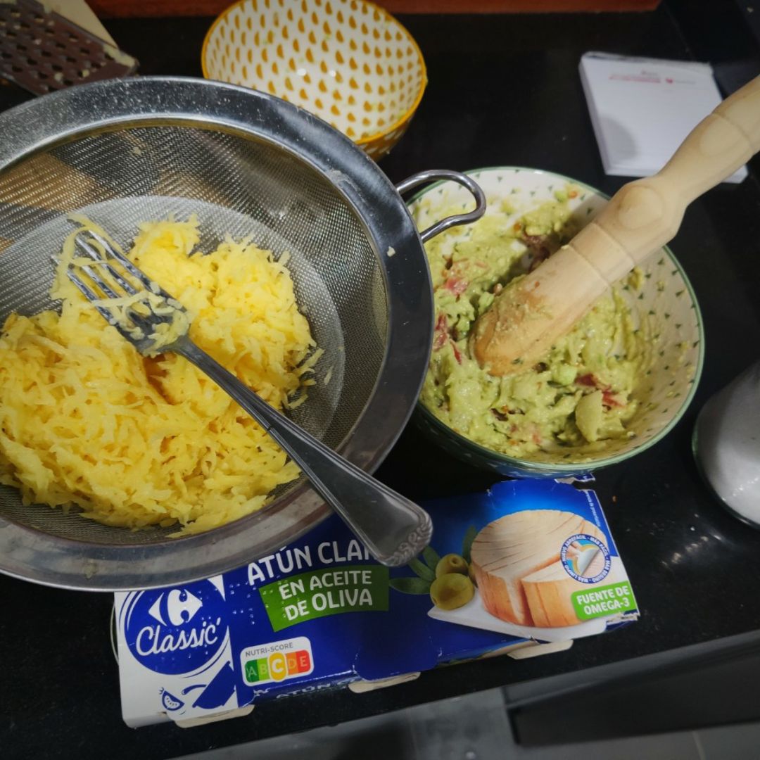 Tacos rápidos de patata Paso 1 Tacos rápidos de patata Paso 1