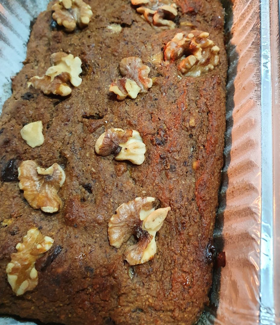 Bizcocho de platano nueces y chocolate Bizcocho de platano nueces y chocolate