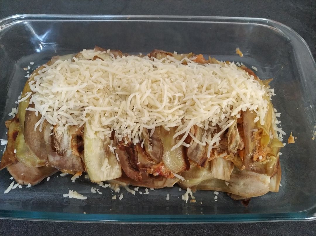 Lasaña de berenjena y carne. Paso 5 Lasaña de berenjena y carne. Paso 5
