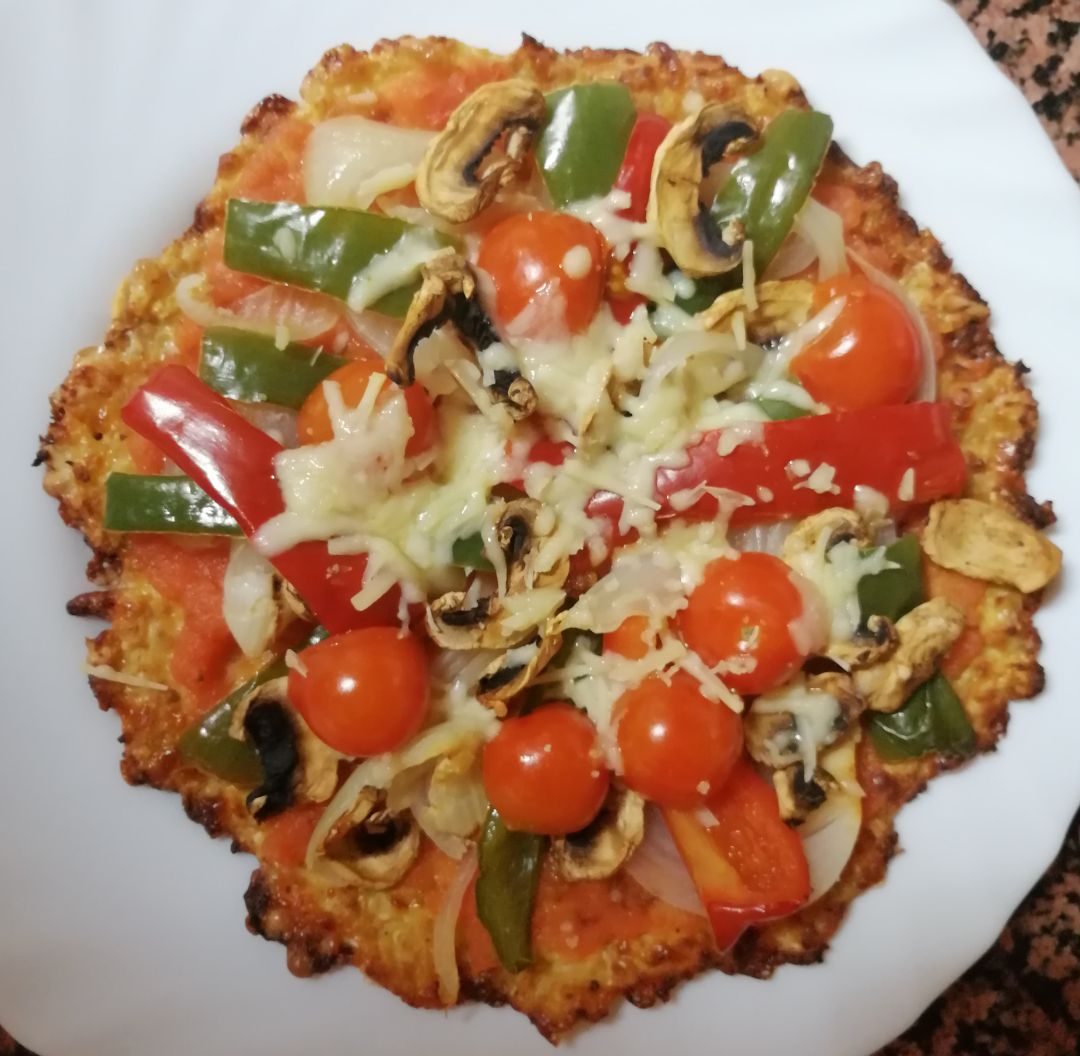 Pizza con base de coliflor Pizza con base de coliflor
