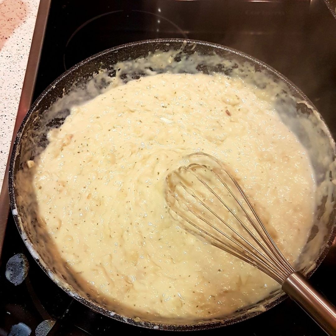 Lasaña de bacalao Paso 4 Lasaña de bacalao Paso 4
