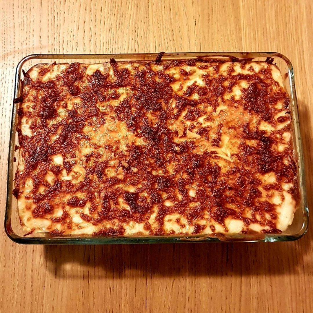 Lasaña de bacalao Paso 9 Lasaña de bacalao Paso 9