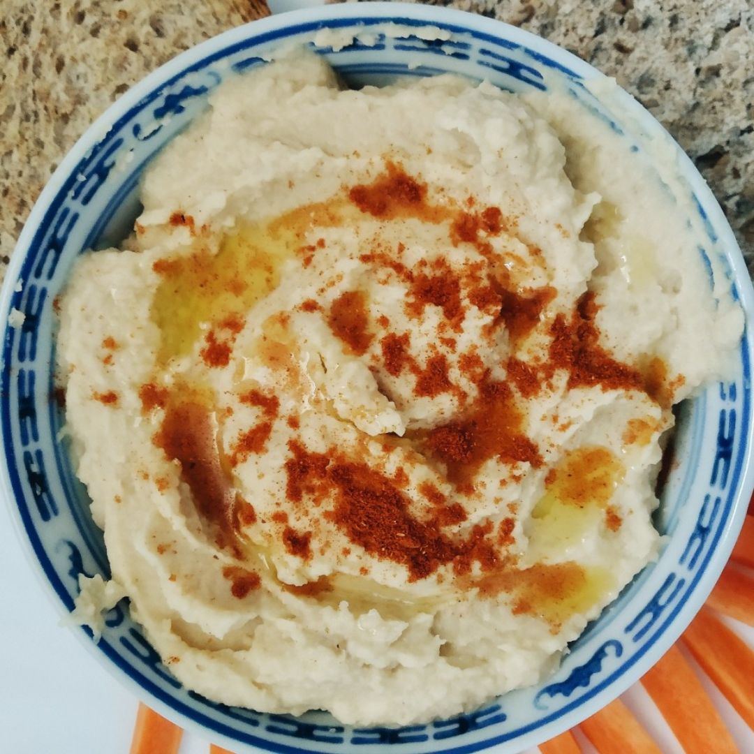 Hummus de garbanzos Hummus de garbanzos