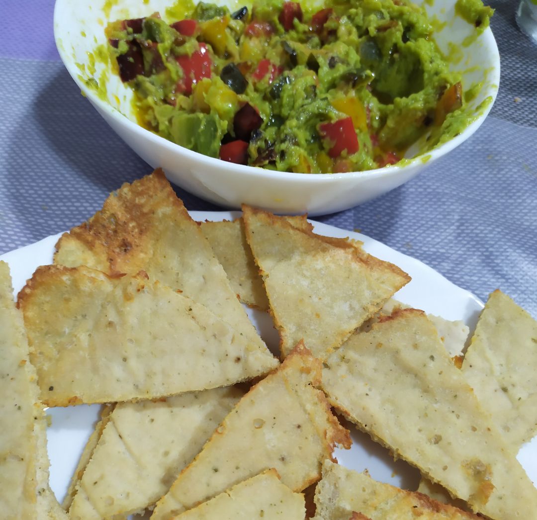 Nachos de pollo fit Nachos de pollo fit