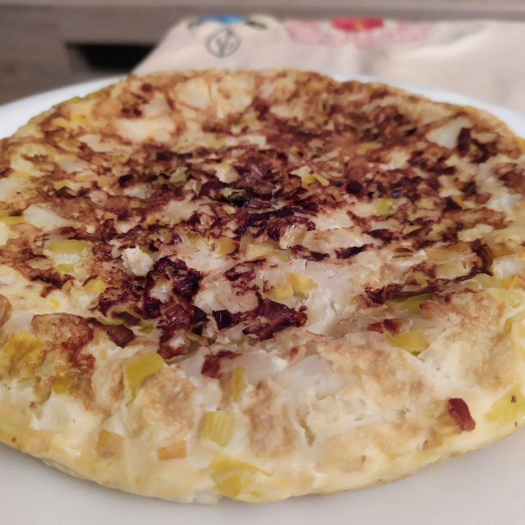 ❇Tortilla de Coliflor y Puerro❇ ❇Tortilla de Coliflor y Puerro❇