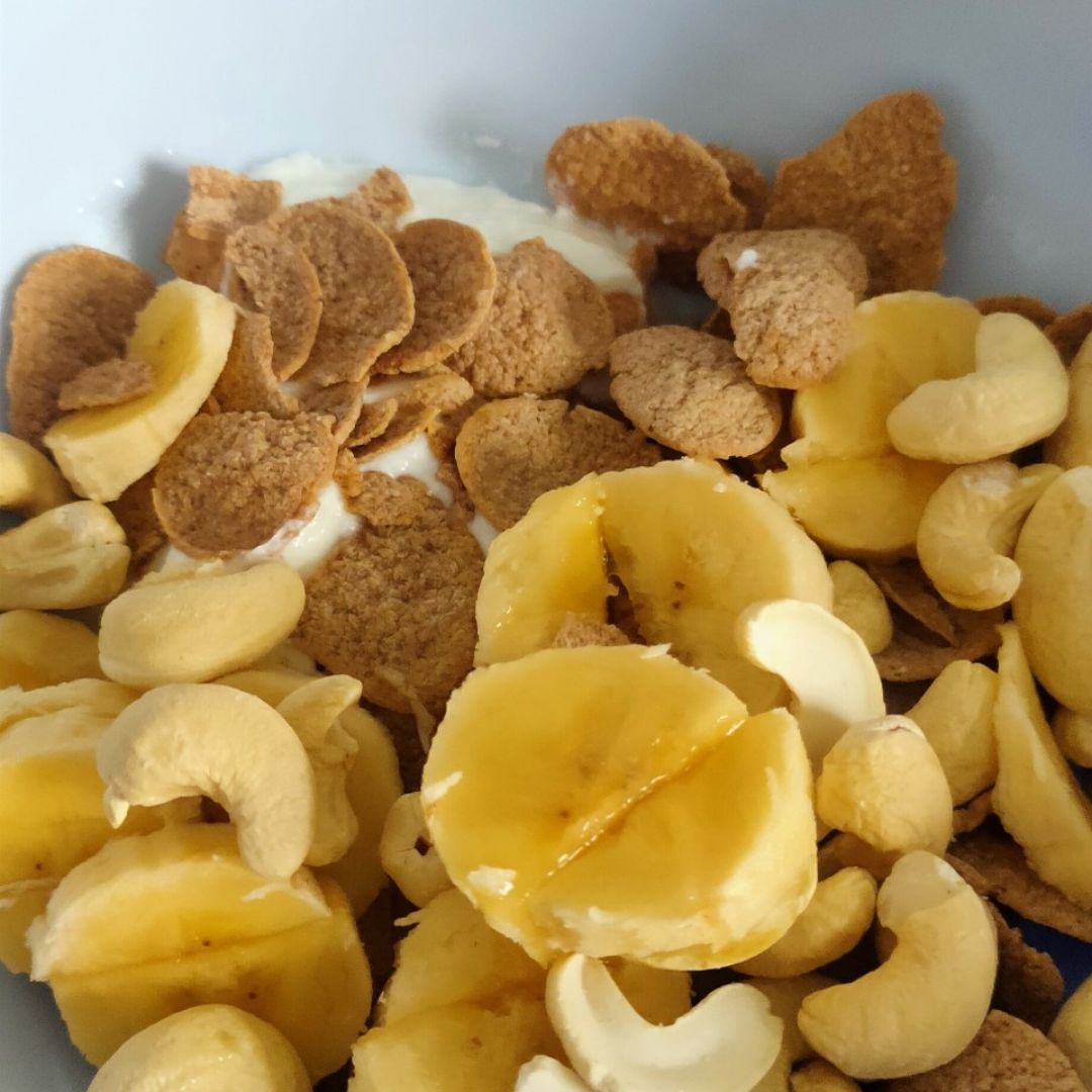 Yogurt con plátano Yogurt con plátano