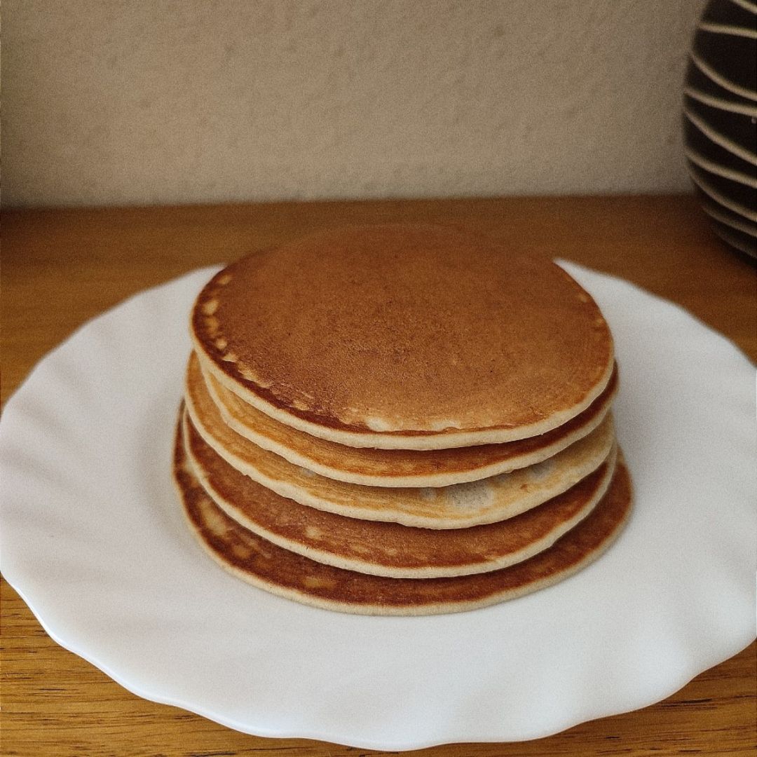 Tortitas de avena con leche de avena