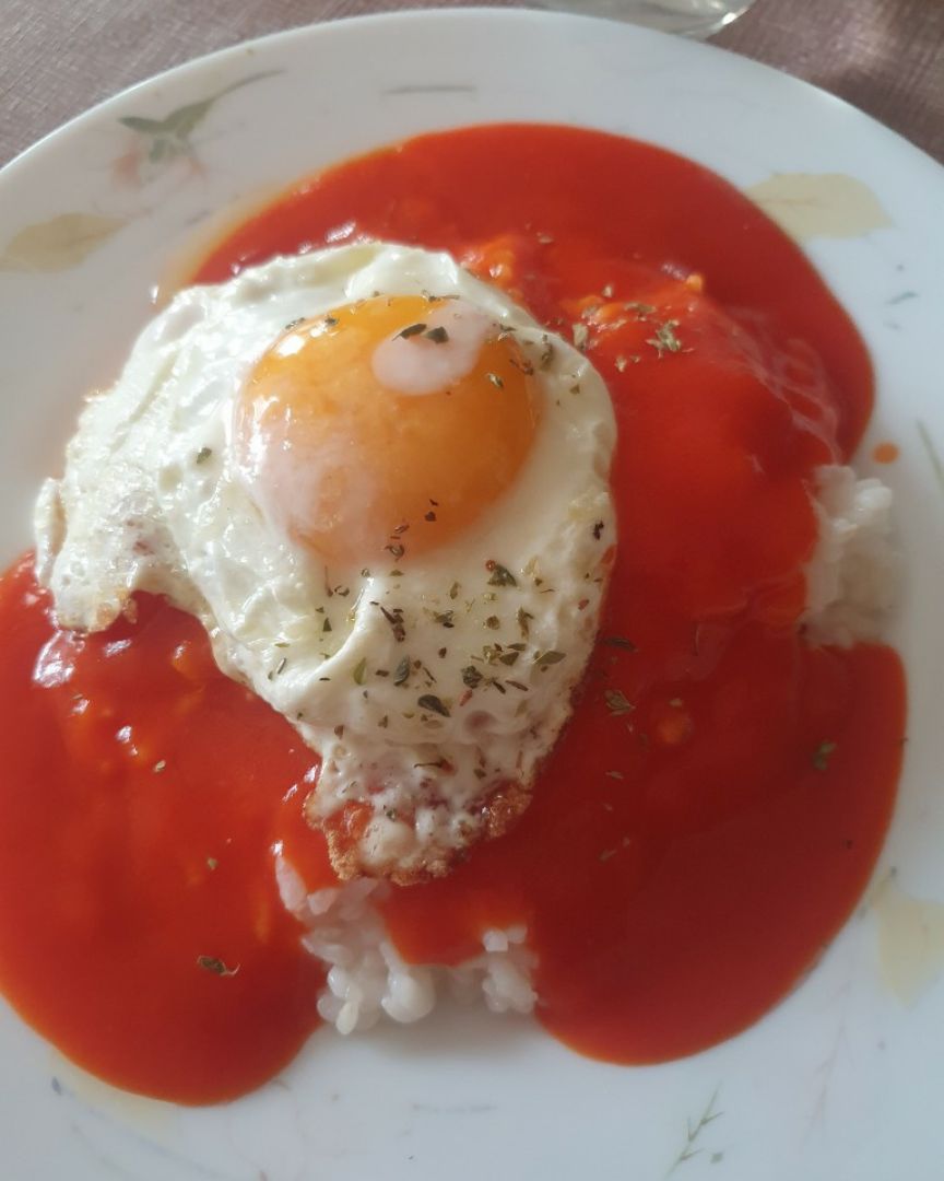 Arroz a la cubana Arroz a la cubana