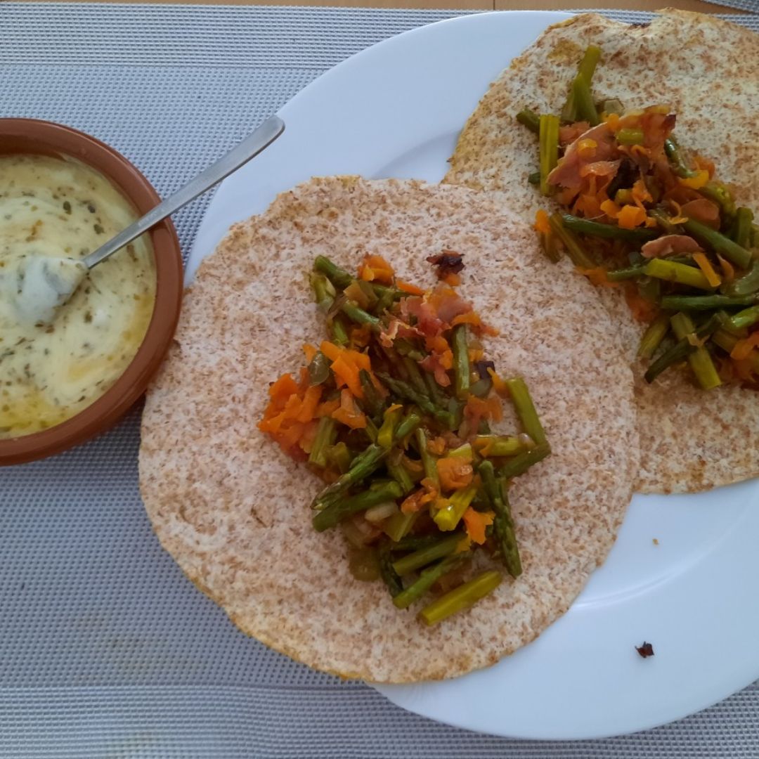 Fajitas de jamón 