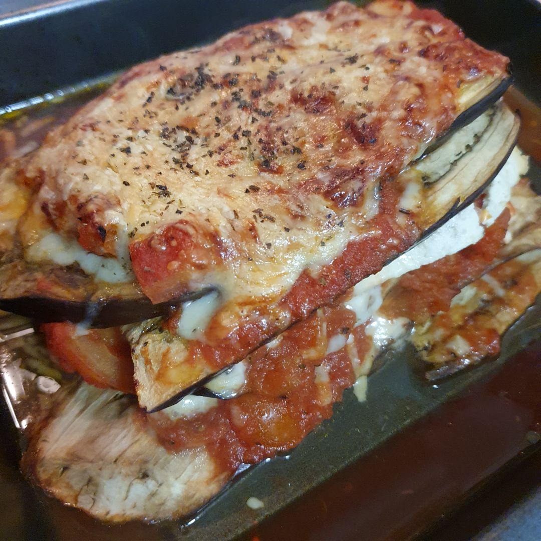 🍆Parmigiana de berenjena (con extra de proteina 💪) 🍆Parmigiana de berenjena (con extra de proteina 💪)