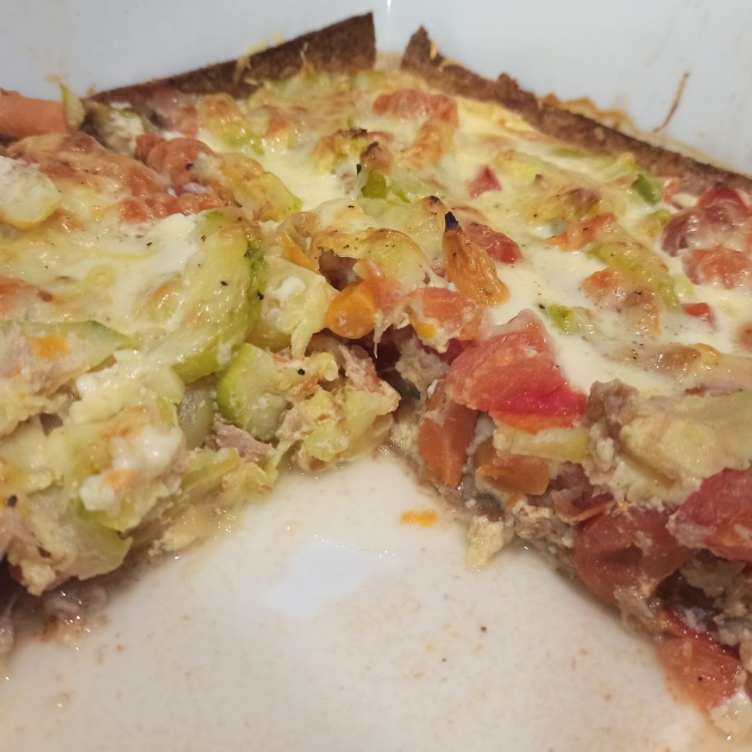 Quiche de verduras y atún Quiche de verduras y atún