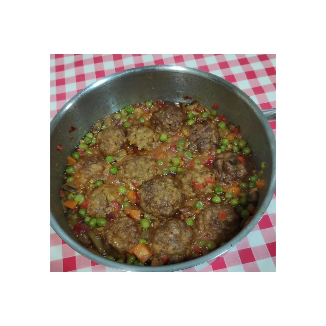 Albóndigas de soja texturizada Albóndigas de soja texturizada