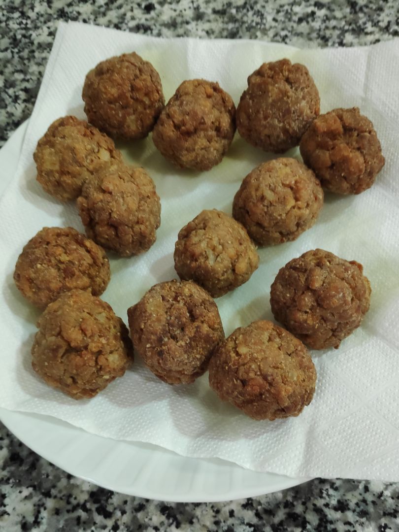 Albóndigas de soja texturizada Paso 4 Albóndigas de soja texturizada Paso 4