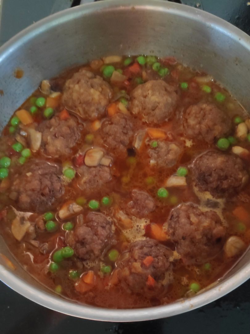 Albóndigas de soja texturizada Paso 6 Albóndigas de soja texturizada Paso 6