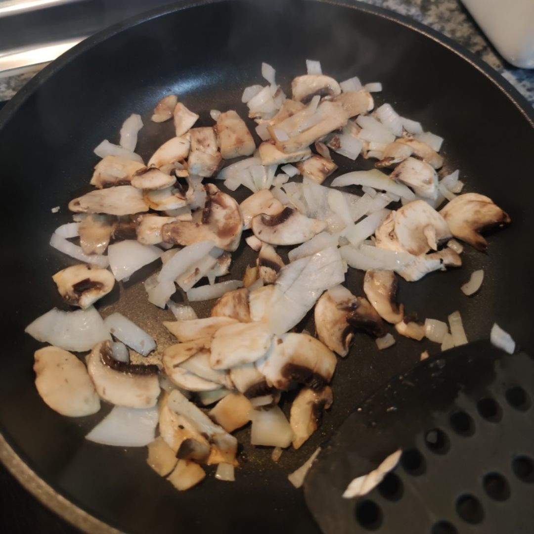 Tosta de tortilla  Paso 1
