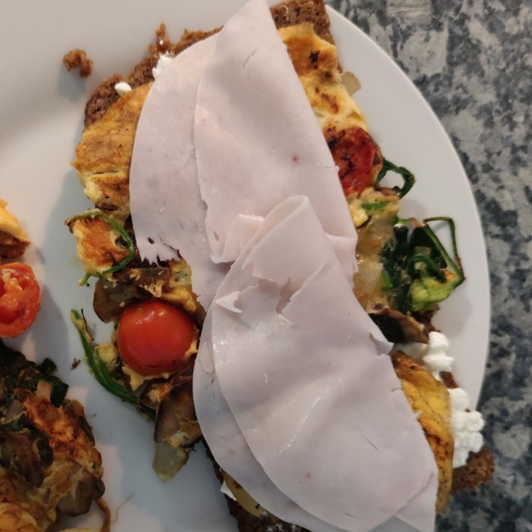 Tosta de tortilla  Paso 5