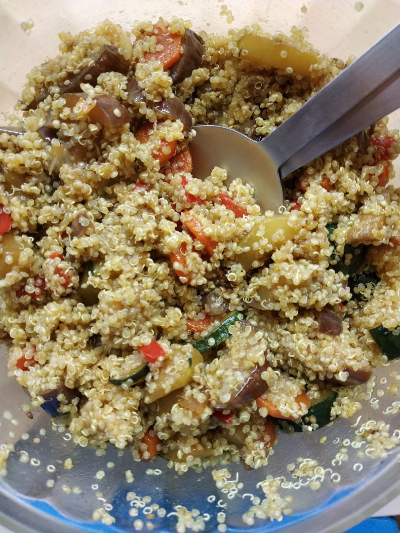 Quinoa con verduras al wok Quinoa con verduras al wok