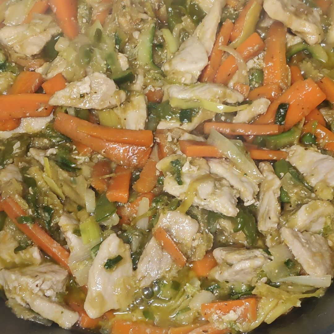 Fideos de arroz estilo oriental Paso 3