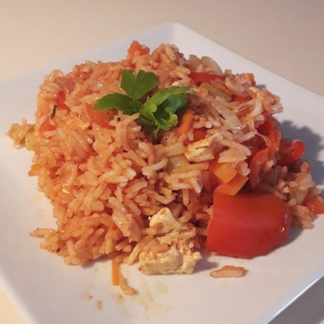 Arroz basmatti con tofu y verduras  Paso 6