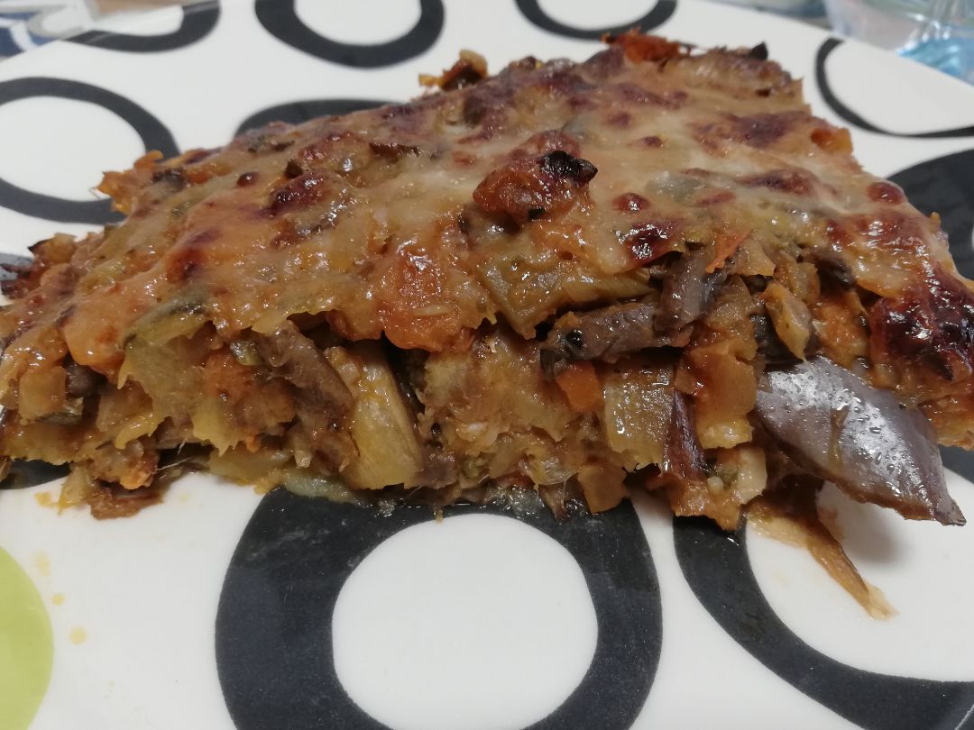 Lasaña de berenjenas y bacalao Lasaña de berenjenas y bacalao