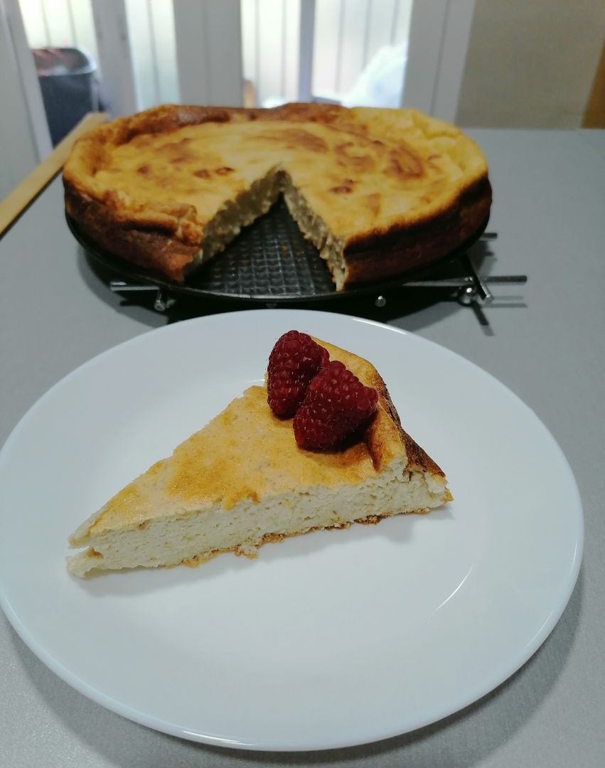 Tarta de queso fit, 5 ingredientes Tarta de queso fit, 5 ingredientes