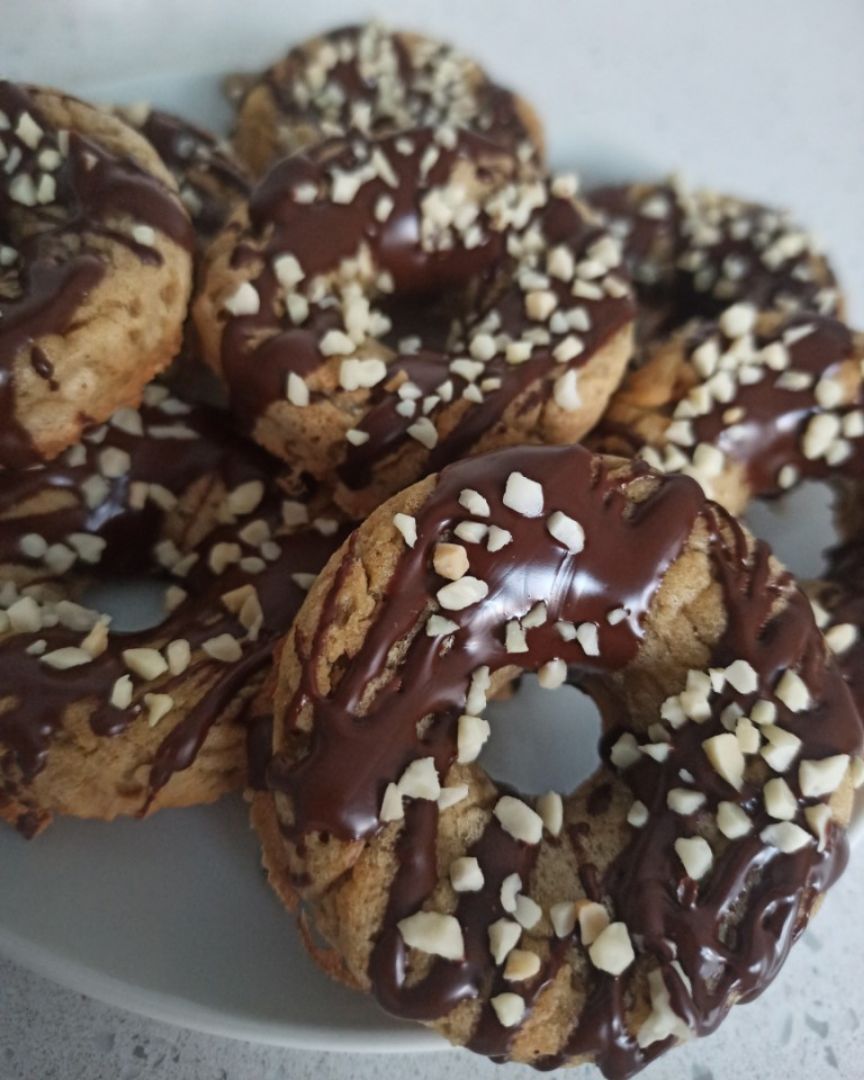 🍩 Donuts de avena y plátano 🍩 🍩 Donuts de avena y plátano 🍩