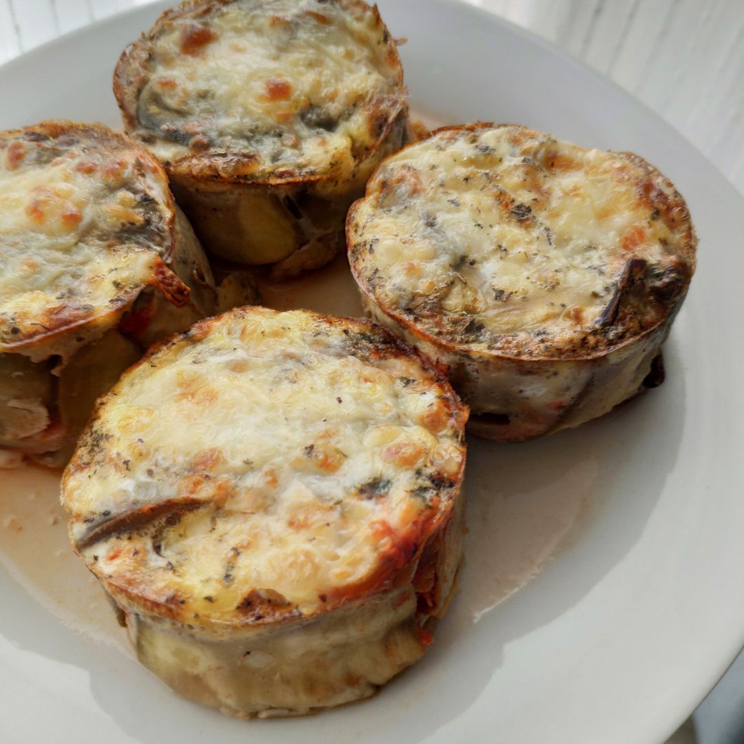Muffins de berenjena rellenos de carne picada Paso 6 Muffins de berenjena rellenos de carne picada Paso 6