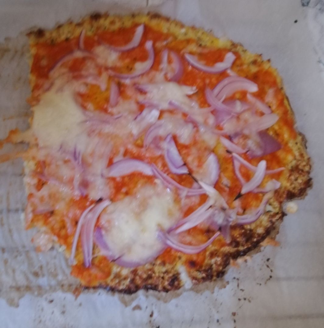 Pizza con base de coliflor Pizza con base de coliflor