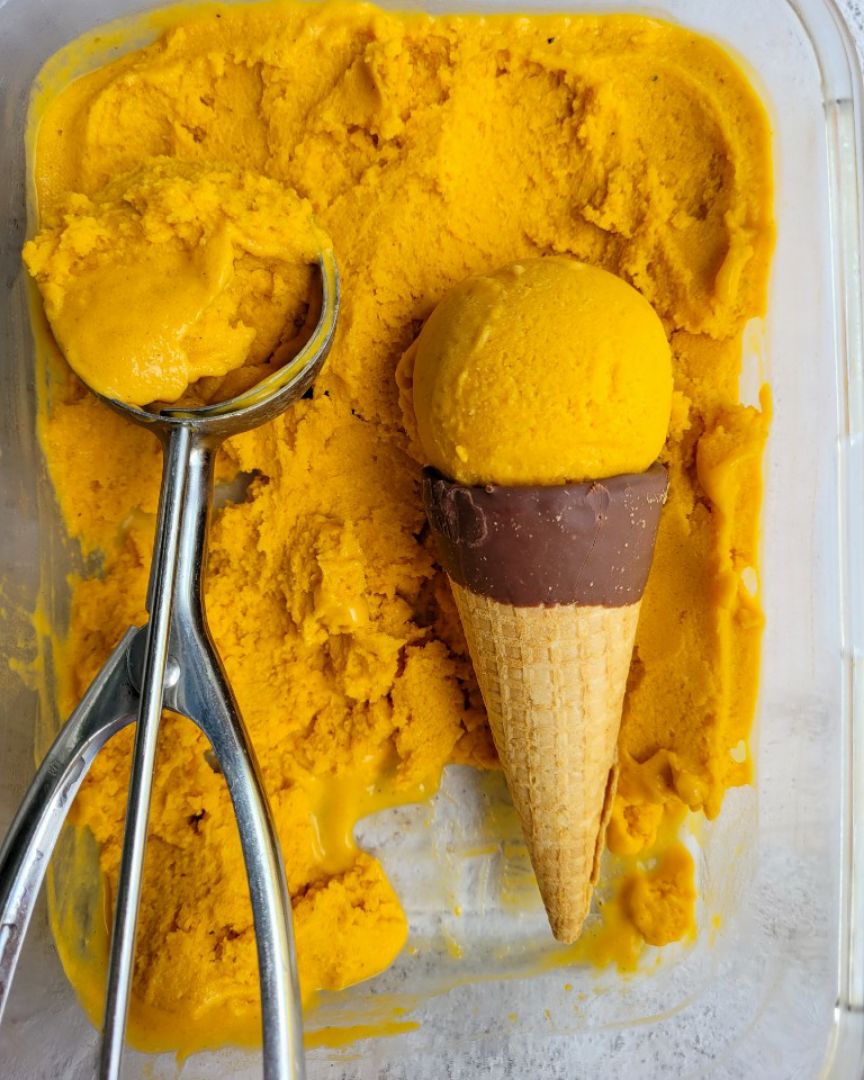 HELADO DE CALABAZA VEGANO 