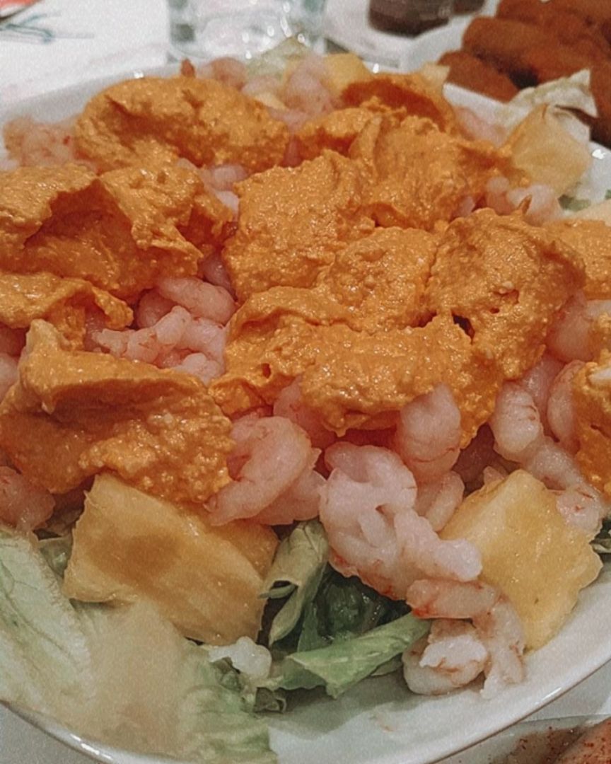 Cóctel de gambas 🍤🍍 Cóctel de gambas 🍤🍍