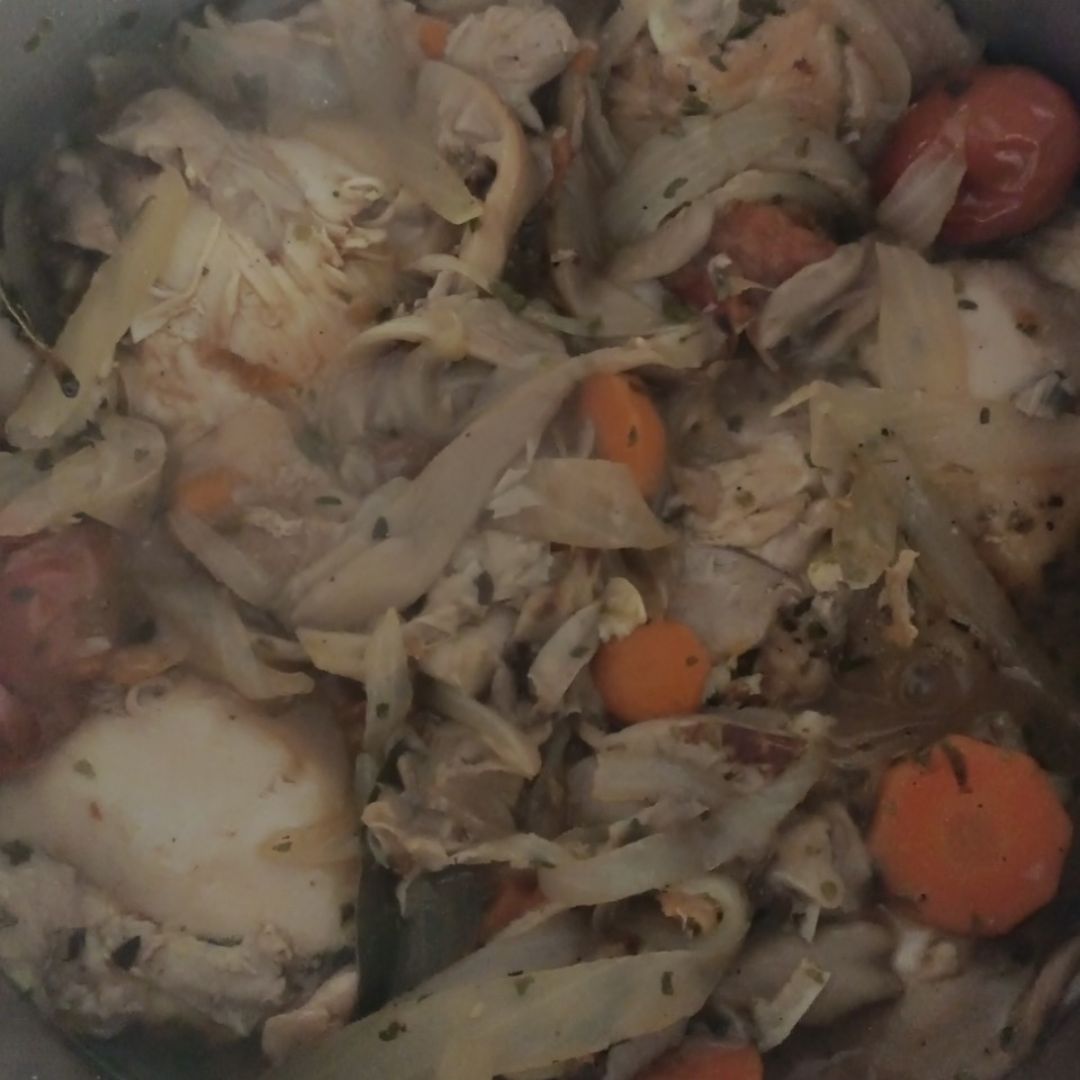 Pollo con verduras