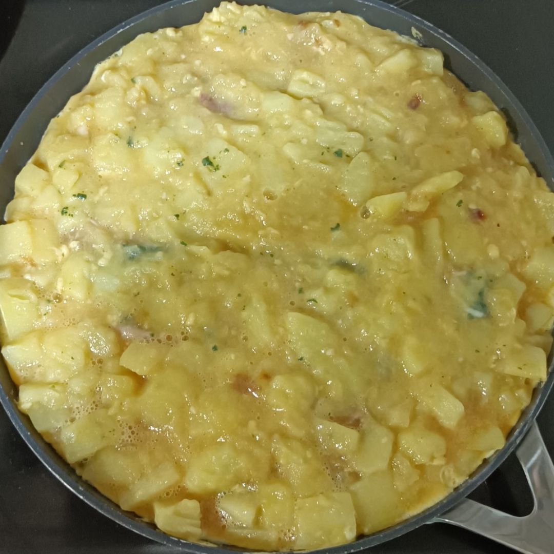 Tortilla de patatas "mixta" Paso 4 Tortilla de patatas "mixta" Paso 4