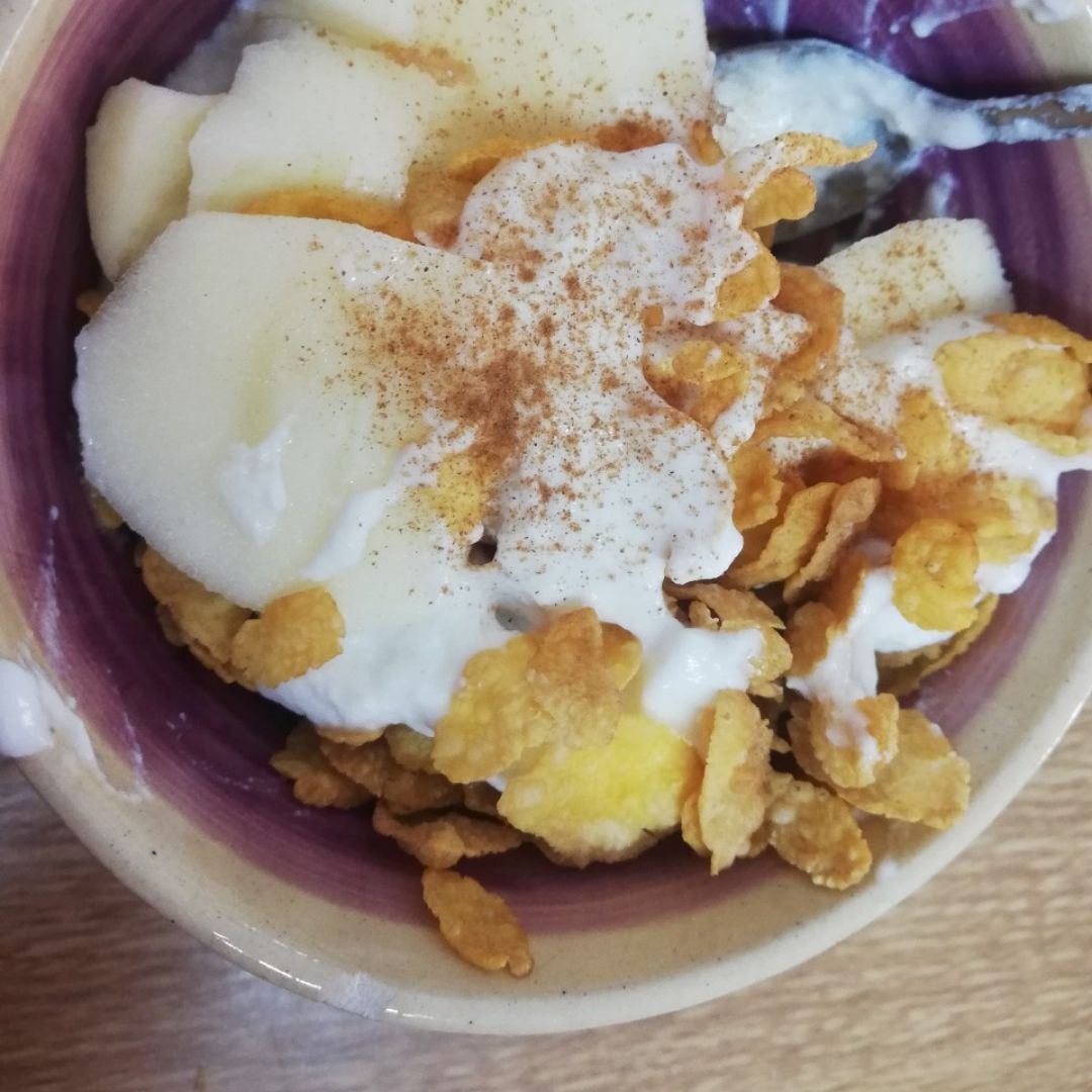 Cereales con manzana Cereales con manzana