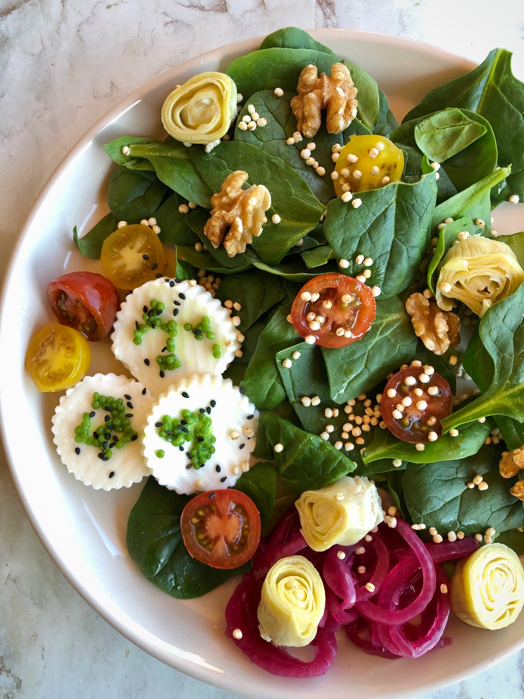 Ensalada de espinacas