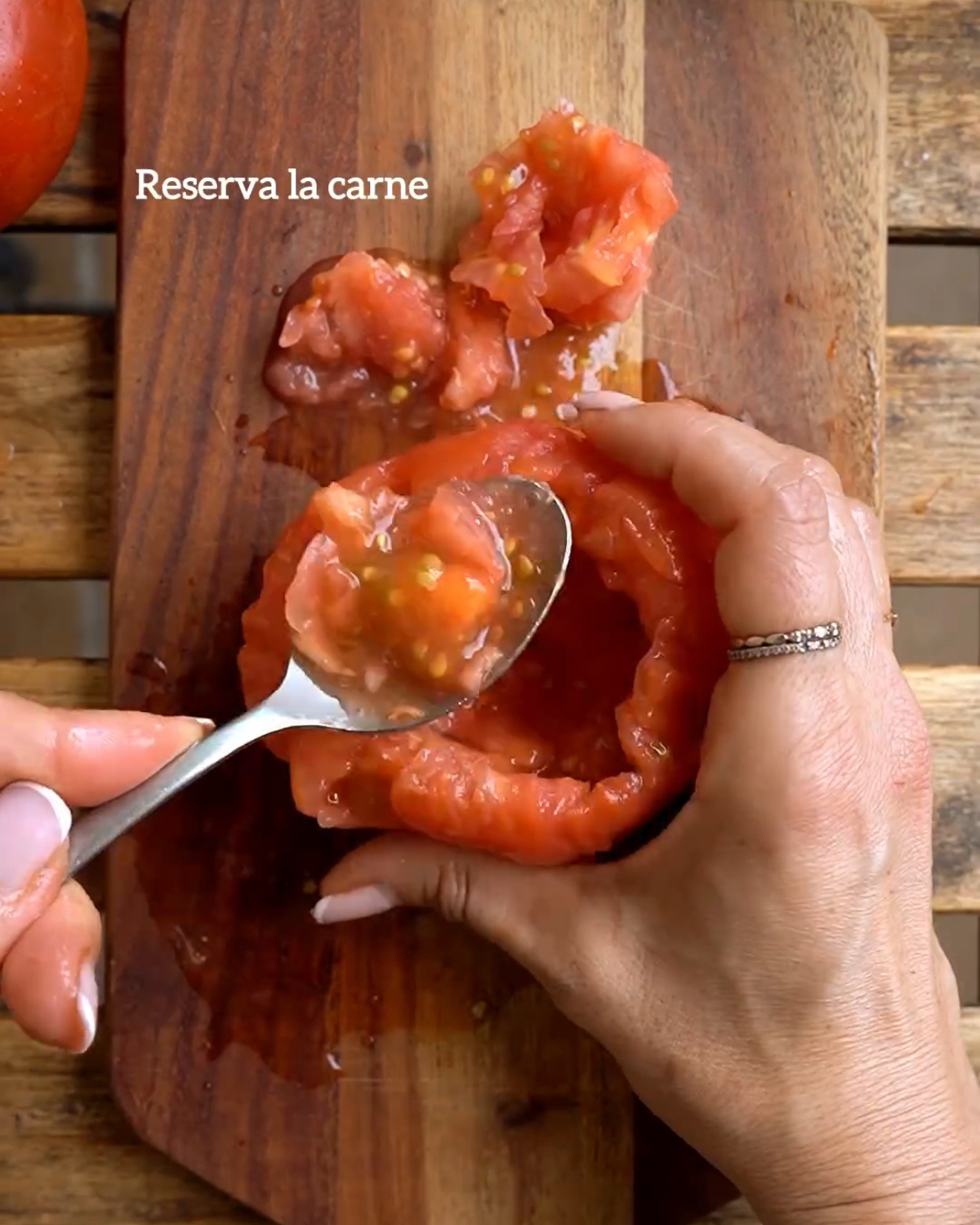 Bomba de tomate y burrata Paso 2 Bomba de tomate y burrata Paso 2