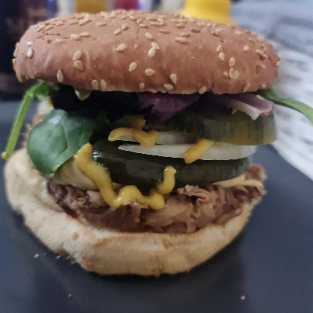 Hamburguesa de pulled pork casero 