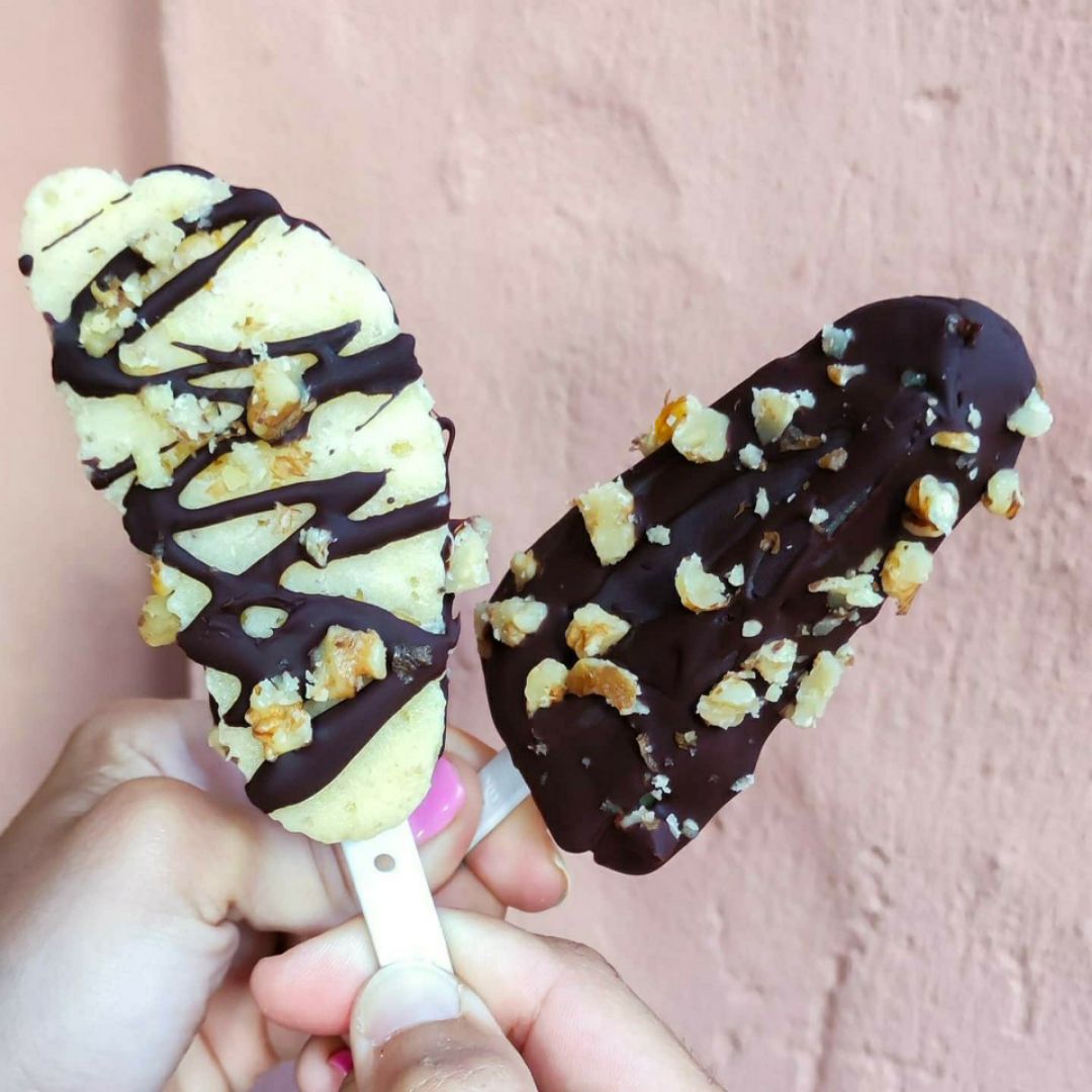 Helados de piña y plátano 🍌🍍🍦
