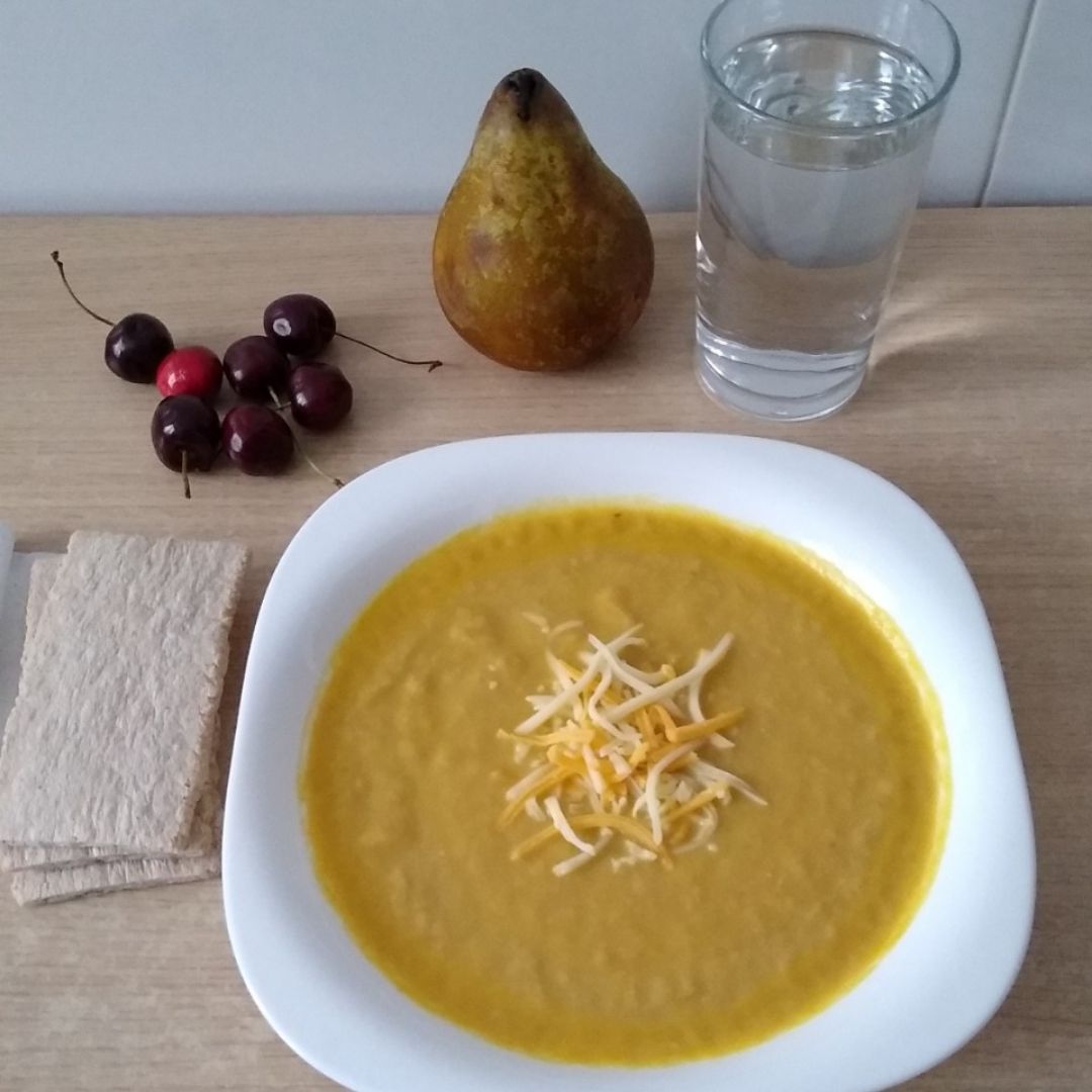 Crema de zanahoria y calabacín Crema de zanahoria y calabacín