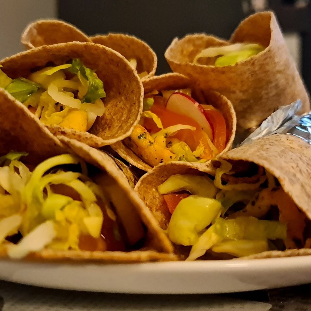 Fajitas de pollo tipo Kebab