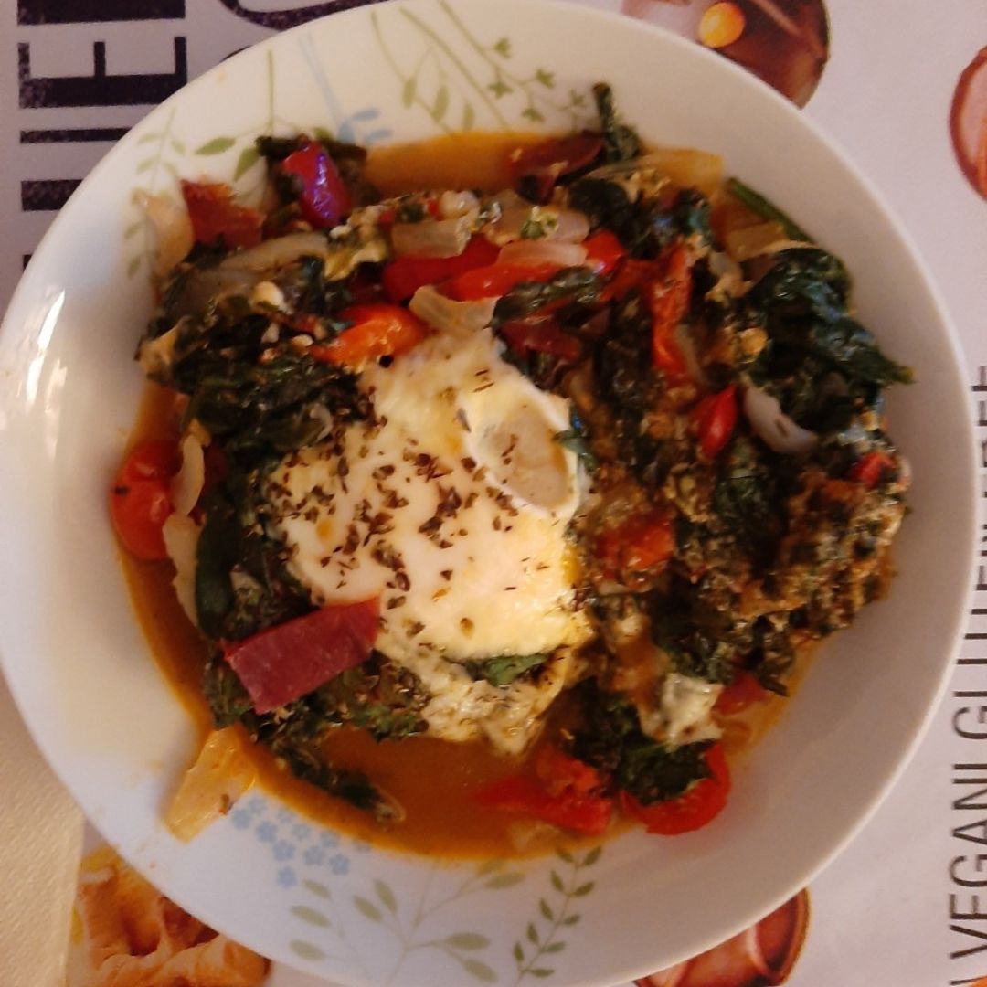 Espinacas con huevo gratinado Espinacas con huevo gratinado