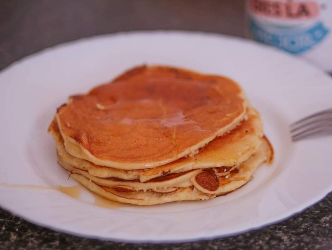 Tortitas de avena con yogurt Tortitas de avena con yogurt