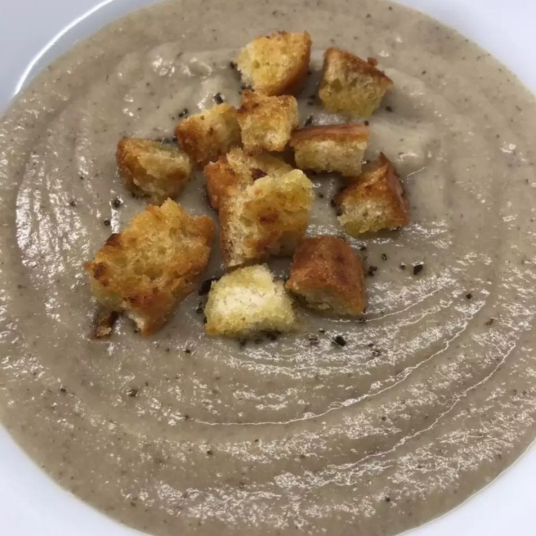 Crema de coliflor y setas shiitake Paso 5 Crema de coliflor y setas shiitake Paso 5
