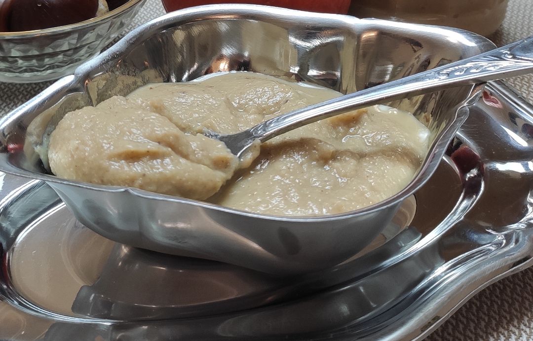 "Mantequilla" crema de castañas y manzana 🌰🍎 Paso 2 "Mantequilla" crema de castañas y manzana 🌰🍎 Paso 2