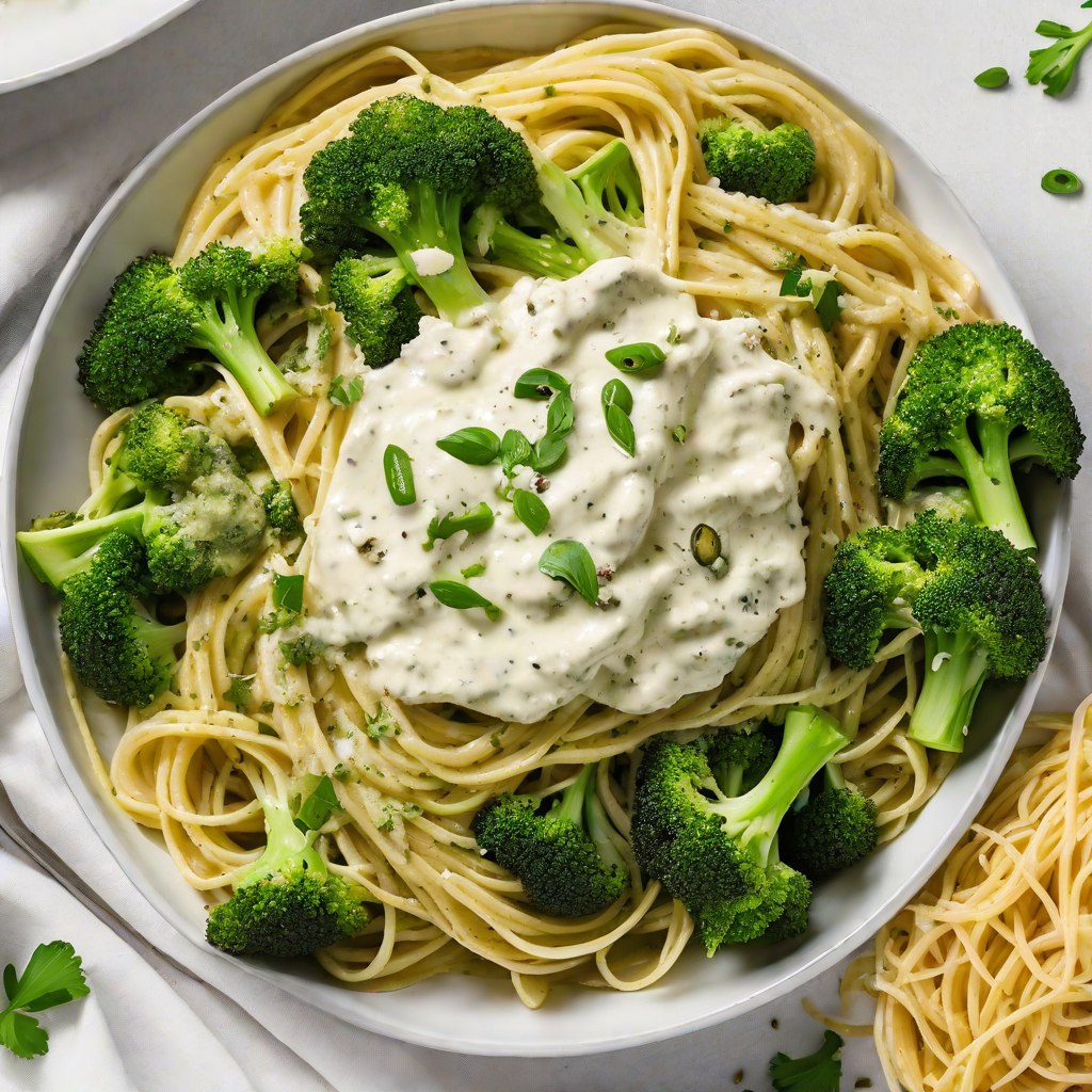 Pasta con salsa de brócoli